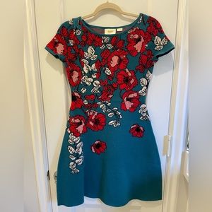 Maeve Floral Fit and Flare Mini Dress XS